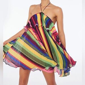 AMUR Sevyn Halter Mini Dress, sz 2